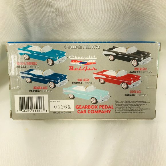Gearbox 1997 Vintage 1957 Chevy Bel Air Convertible Serial #05361 Pedal Car New - Picture 4 of 10